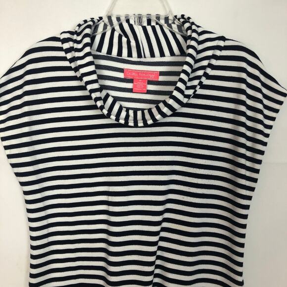 Csilla Somogyi Cowl Neck Striped Dress Size M - Picture 3 of 8